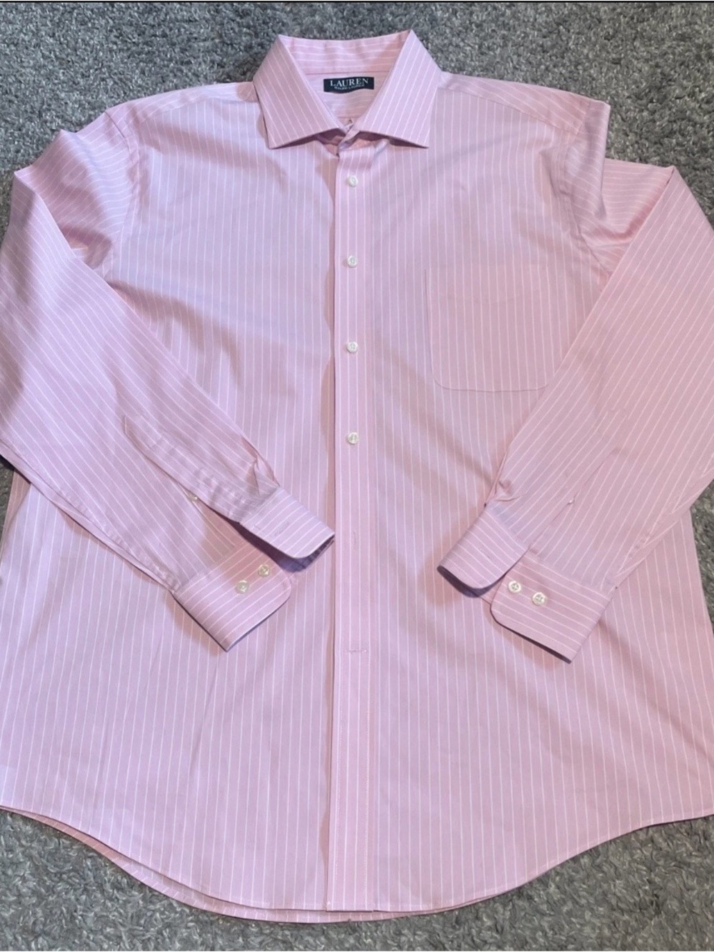 Ralph Lauren Pink Pinstripe Dress Shirt